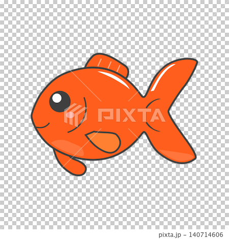 シンプルな金魚のイラスト シンプルな金魚のイラスト 140714606