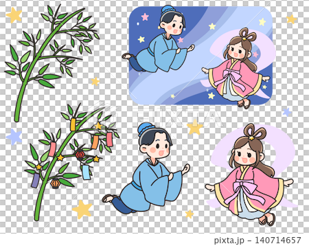 Tanabata illustration set 140714657