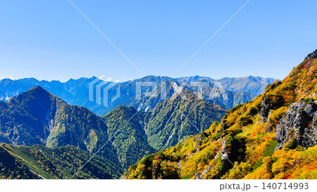 秋の針ノ木岳・蓮華岳登山(針ノ木峠から槍ヶ岳方面の眺め) 秋の針ノ木岳・蓮華岳登山(針ノ木峠から槍ヶ岳方面の眺め) 140714993