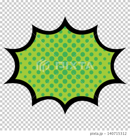 Pop and eye-catching explosion speech bubble illustration material Pop and eye-catching explosion speech bubble illustration material 140715312