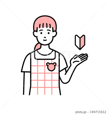 新人保育士の女性 新人保育士の女性 140715812