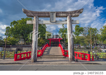 熊本 青井阿蘇神社 一の鳥居と禊橋 熊本 青井阿蘇神社 一の鳥居と禊橋 140716133