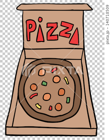 Hand drawn pizza box for lunch break, office workers, American fast food, junk food, cafe, menu, restaurant, recipe, cook book, department store, dinner time, quick meal, park, picnic, street stalls Hand drawn pizza box for lunch break, office workers, American fast food, junk food, cafe, menu, restaurant, recipe, cook book, department store, dinner time, quick meal, park, picnic, street stalls 140718509