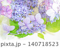 水中花のガクアジサイの後ろ姿。マクロ撮影。 140718523