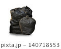 Creating an image concept for "Garbage Bags Isolated from the Background" involves presenting garbage bags in a clean and focused manner. Here's how you might describe this concept 140718553