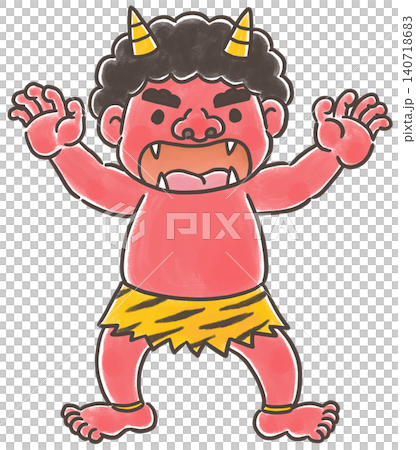 怒る赤鬼 140718683