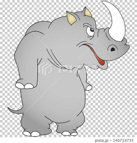 手繪動物插畫 ☆ 犀牛 手繪動物插畫 ☆ 犀牛 140718735