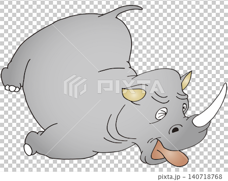 手繪動物插畫 ☆ 犀牛 手繪動物插畫 ☆ 犀牛 140718768