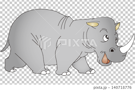 手繪動物插畫 ☆ 犀牛 手繪動物插畫 ☆ 犀牛 140718776