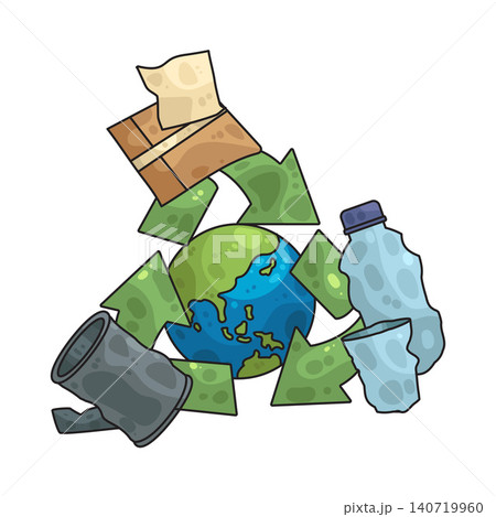 Illustration of Recycling Illustration of Recycling 140719960