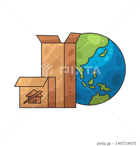 Illustration of Homelessness 140719975