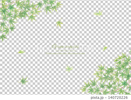 手繪藍色楓葉背景的向量圖。 手繪藍色楓葉背景的向量圖。 140720226