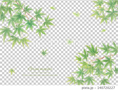手繪藍色楓葉背景的向量圖。 手繪藍色楓葉背景的向量圖。 140720227