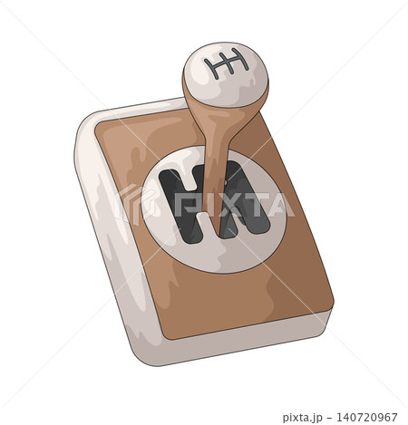 Illustration of Gear Shift Illustration of Gear Shift 140720967