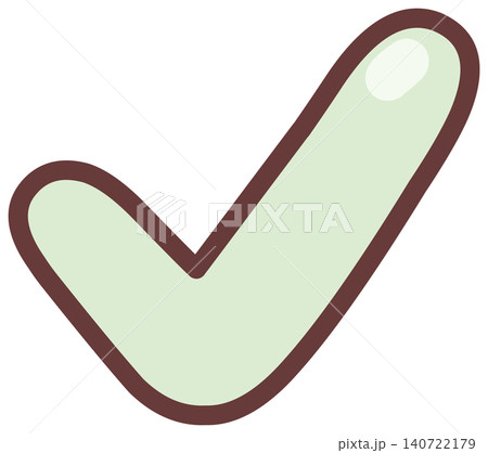 Hand Drawn Check Mark Doodle Icon 140722179
