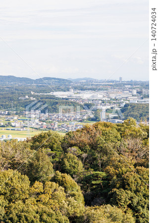 正法寺展望広場から見た三木市 正法寺展望広場から見た三木市 140724034