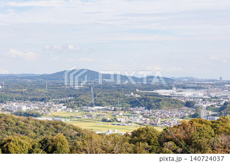 正法寺展望広場から見た三木市 正法寺展望広場から見た三木市 140724037