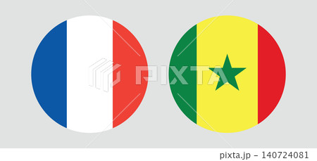 World Cup 2026 group I teams flags  from round icons France - Senegal 140724081