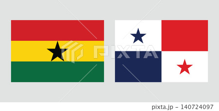 World Cup 2026 group L teams flags Ghana - Panama World Cup 2026 group L teams flags Ghana - Panama 140724097