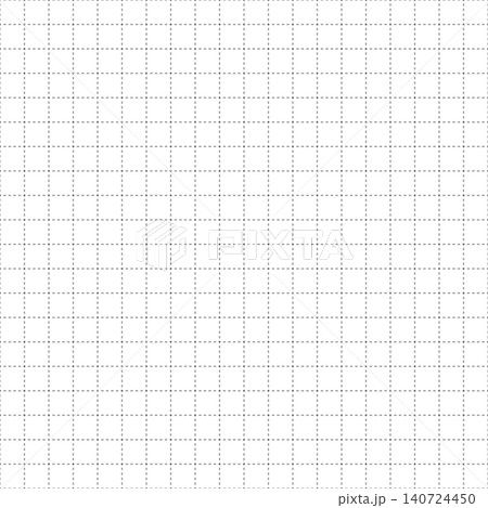 方眼紙グリッドパターン背景素材（破線黒） 140724450