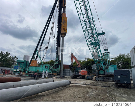建設現場基礎工事 建設現場基礎工事 140724564
