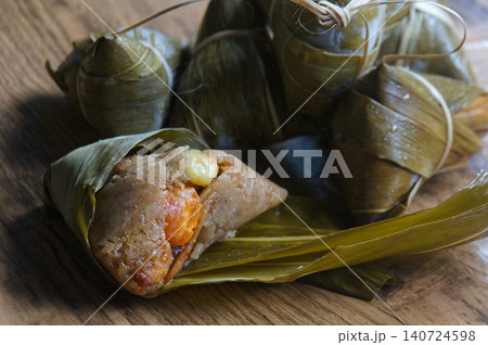 Delicious Sticky Rice Dumplings or Chinese Tamales Group 140724598