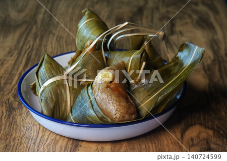 Delicious Sticky Rice Dumplings or Chinese Tamales Group 140724599