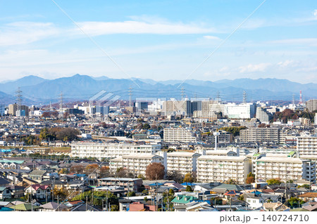 【東京都】郊外の住宅地の風景 【東京都】郊外の住宅地の風景 140724710