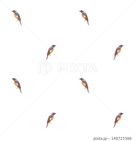 Seamless pattern with watercolor songbirds in sparse repeat on white background. Delicate bird print suitable for fabric, wallpaper, quilting cotton, nursery decor, wrapping paper, home textiles Seamless pattern with watercolor songbirds in sparse repeat on white background. Delicate bird print suitable for fabric, wallpaper, quilting cotton, nursery decor, wrapping paper, home textiles 140725566