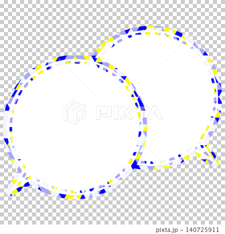 Stained glass style speech bubble, triangular pattern, overlapping conversation Stained glass style speech bubble, triangular pattern, overlapping conversation 140725911