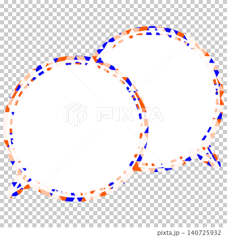 Stained glass style speech bubble, triangular pattern, overlapping conversation Stained glass style speech bubble, triangular pattern, overlapping conversation 140725932