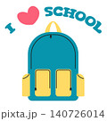 Back to school. I love school. Education . vector illustration 140726014