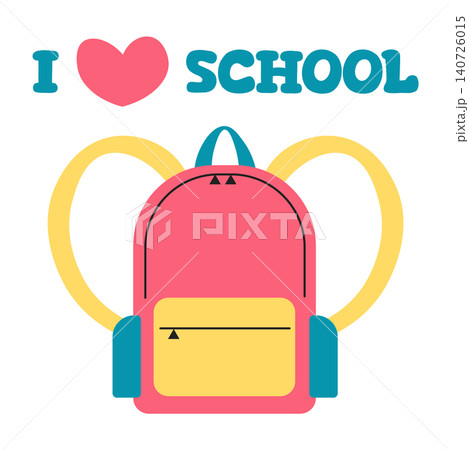 Back to school. I love school. Vector banner Back to school. I love school. Vector banner 140726015