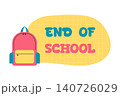 Education concept. End of school. vector illustration 140726029