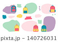 frame textbox doodle hand drawn , vector style. Back to school. education 140726031