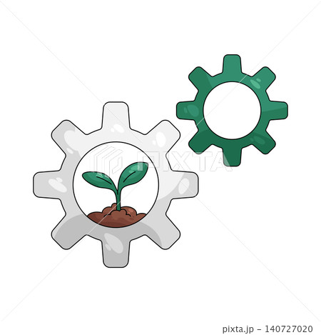 Illustration of Growth and mechanics concept Illustration of Growth and mechanics concept 140727020