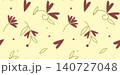 A cheerful floral pattern on a light background  140727048