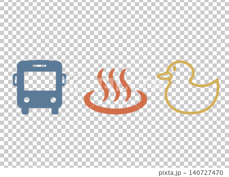 Hot spring bath duck icon Hot spring bath duck icon 140727470