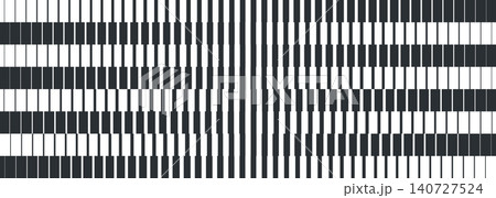 Abstract black halftone pattern on transparent background. Stripe transition accent texture for print and digital design. 140727524