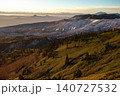 朝焼けに染まる白根山 140727532