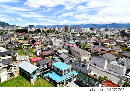 長野県庁(左奥)周辺～長野市街地を望む(長野県長野市)【2026.6】 140727624