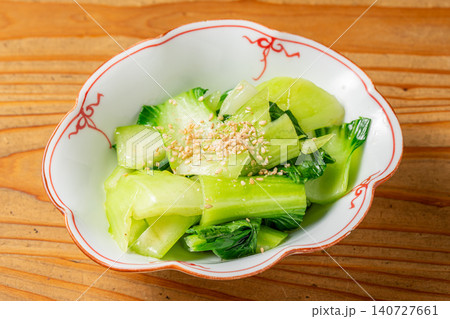野菜本来の旨味を味わう、さっぱりとした青菜のナムル 野菜本来の旨味を味わう、さっぱりとした青菜のナムル 140727661
