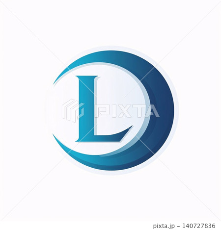 L letter logo with blue circle. Vector design template elements for your application or corporate identity. L letter logo with blue circle. Vector design template elements for your application or corporate identity. 140727836