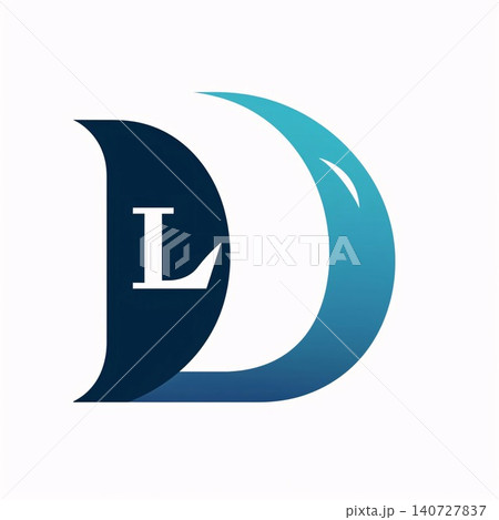 Initial letter logo L with moon. Vector design template elements for your application or corporate identity. Initial letter logo L with moon. Vector design template elements for your application or corporate identity. 140727837