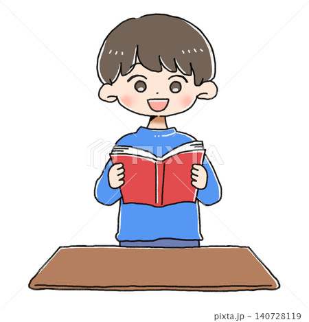 【子供】発表する男の子【学校】 140728119