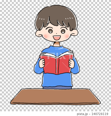 【子供】発表する男の子【学校】 140728119
