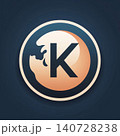 Alphabet icon design,eps10 vector illustration eps10 graphic letter K 140728238