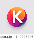 K letter icon design template elements for your application or corporate identity. 140728246