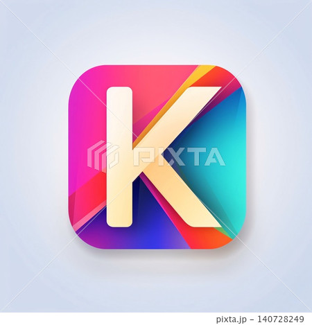 Colorful letter K icon design template elements, vector Illustration. Colorful letter K icon design template elements, vector Illustration. 140728249
