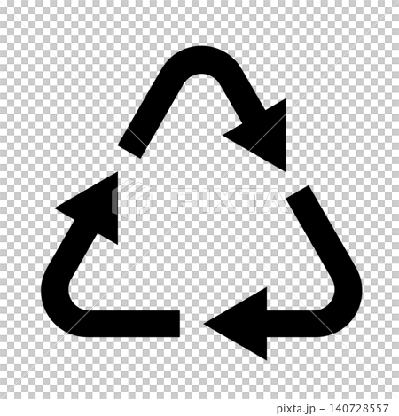 Simple icon illustration of an arrow recycling symbol 014 Simple icon illustration of an arrow recycling symbol 014 140728557